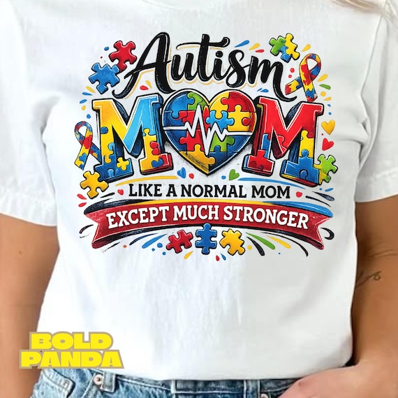 Autism Mom PNG Coquette Retro Heart Autism Advocate Neurodiversity Design (Digital Download)
