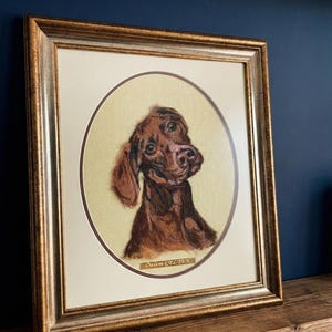 German Shorthaired Pointer Needle Felted Portrait Framed Wool Art Pet Memorial Gift