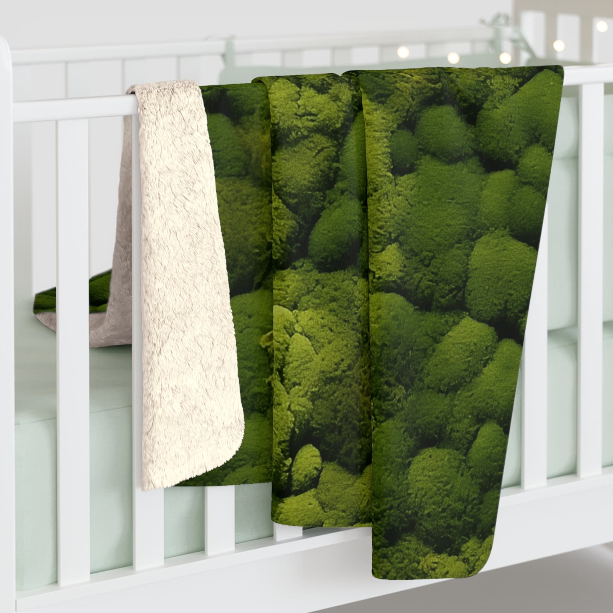 Moss Blanketlush Moss Sherpa Fleece Blanketgreen Aestheticforestcore