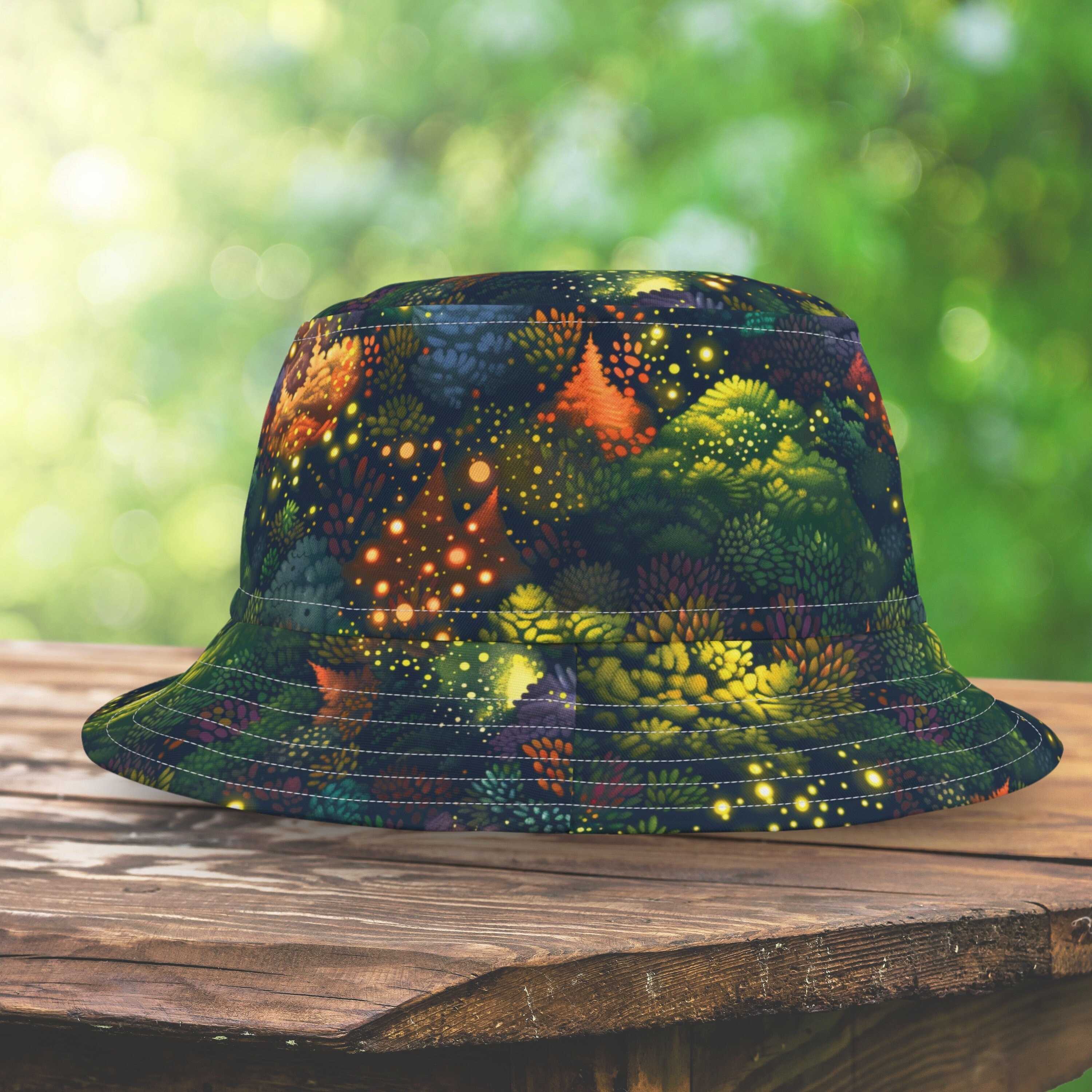 Fairy Moss Forest Bucket Hat| Fairycore Hat, Summer Hat