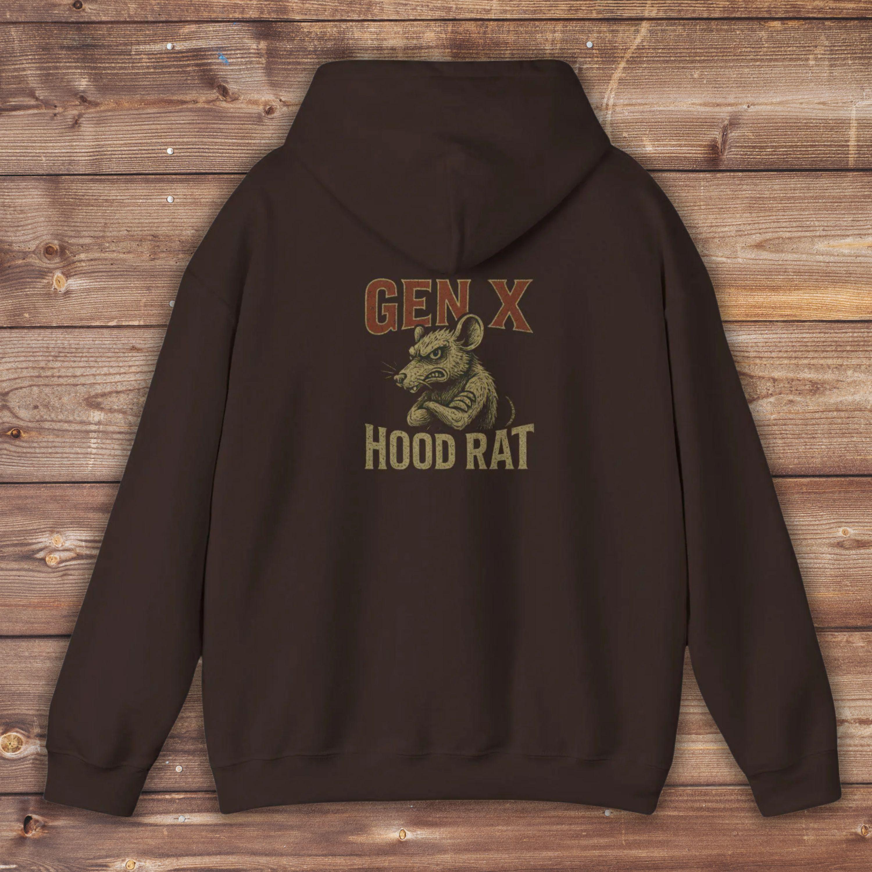 Gen X Hood Rat Hoodie: Funny Pullover Sweatshirt - Etsy