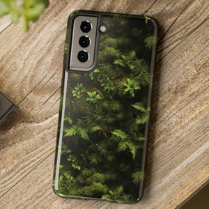 Goblincore, Natural Moss Green Tough Phone Cases, Forestcore Accessories, Green Aesthetic