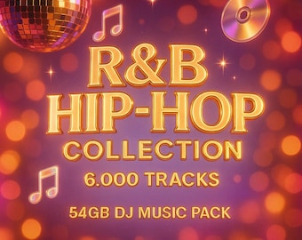 R&B + Hip-Hop Mega Collection – 6,000 MP3 Tracks – 54GB DJ  Producer Music Pack – Instant Download