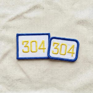 Custom Area Code Patch, Embroidered Iron On Numbers Badge, Hometown Pride Applique, Personalized Trucker Hat Pin, Local City Rep Gift