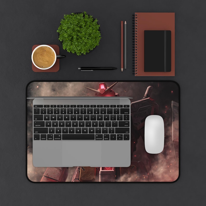 Red Eyes Gundam Desk Mat | Anime Mecha Mouse Pad. image 5