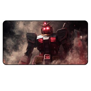 Red Eyes Gundam Desk Mat | Anime Mecha Mouse Pad. image 3