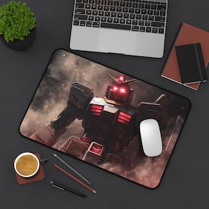 Red Eyes Gundam Desk Mat | Anime Mecha Mouse Pad. 12" × 18"