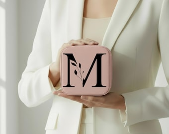 Joyero de viaje personalizado • Regalo de Navidad para ella • Estuche de joyería grabado • Regalo de boda para dama de honor • Regalo de cumpleaños para mujeres