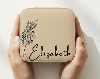 Reise Schmuckschatulle, Schmuckschatulle für Brautjungfern, Geburtstagsgeschenk Brautparty, Geschenke für Sie, Geschenke für Mama
