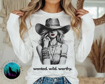 Cowgirl PNG Bundle, Country Girl Graphic, Boho Cowgirl Shirt Design, Western Sublimation PNG, Vintage Western Art, Trendy Digital Download