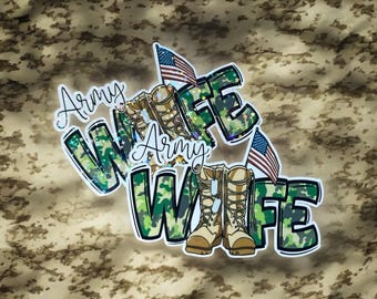 Pegatinas de esposas de militares/Militares