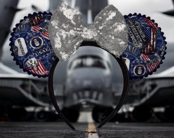 Placas de identificación de la Fuerza Aérea inspiradas en orejas de ratón/USAF/Milso/Fuerza Aérea