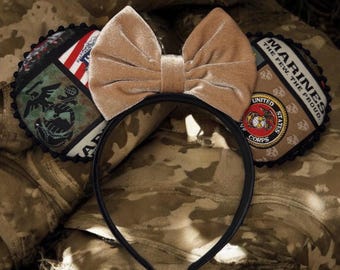 Orejas de ratón inspiradas en los Marines/USMC/Milso/Cuerpo de Marines