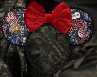 Placas de identificación del Cuerpo de Marines de EE. UU. inspiradas en orejas de ratón/USMC/Milso/Cuerpo de Marines