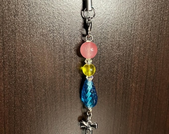 Phone keychains, LGBTQ+ themed, colorful
