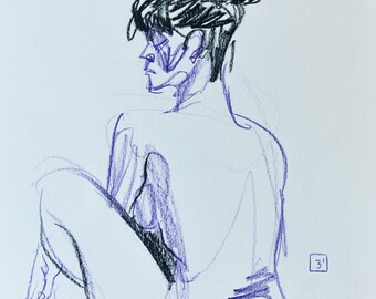 UNIQUE PIECE: Original artwork from a live drawing session in Barcelona with @marianaerato. Capture the energy with this piece of art.