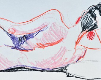 UNIQUE PIECE: Original artwork from a live drawing session in Barcelona with @marianaerato. Capture the energy with this piece of art.