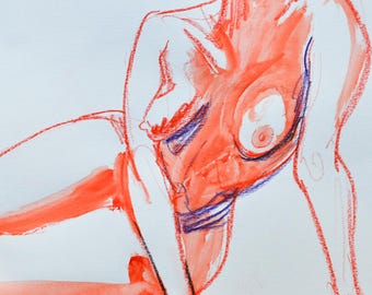 UNIQUE PIECE: Original artwork from a live drawing session in Barcelona with @marianaerato. Capture the energy with this piece of art.