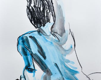 UNIQUE PIECE: Original artwork from a live drawing session in Barcelona with @fede_art.muse. Capture the energy with this artwork.