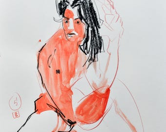 UNIQUE PIECE: Original artwork from a live drawing session in Barcelona with @lulimassaro. Capture the energy with this piece of art.