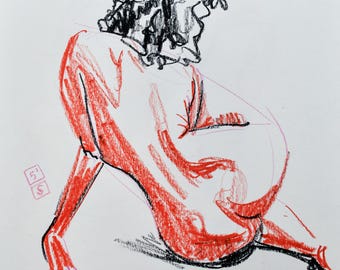 UNIQUE PIECE: Original artwork from a live drawing session in Barcelona with @soyninapavlov. Capture the energy with this piece of art.