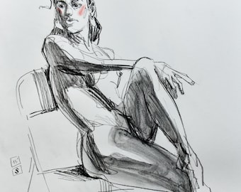 UNIQUE PIECE: Original artwork from a live drawing session in Barcelona with @lulimassaro. Capture the energy with this piece of art.