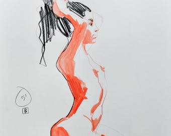 UNIQUE PIECE: Original artwork from a live drawing session in Barcelona with @lulimassaro. Capture the energy with this piece of art.
