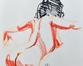 UNIQUE PIECE: Original artwork from a live drawing session in Barcelona with @soyninapavlov. Capture the energy with this piece of art.