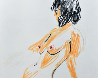 UNIQUE PIECE: Original artwork from a live drawing session in Barcelona with @soyninapavlov. Capture the energy with this piece of art.