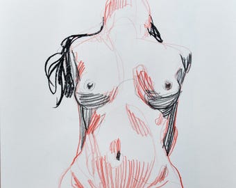 UNIQUE PIECE: Original artwork from a live drawing session in Barcelona with @Fede_art.muse. Capture the energy with this piece of art.