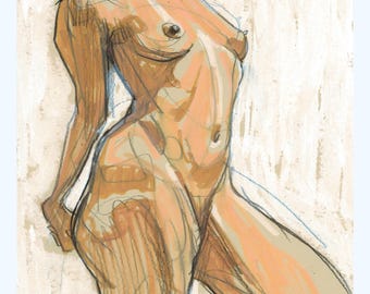 UNIQUE PIECE: Original artwork from a live drawing session in Barcelona with @miss_baetnats. Capture the energy with this work of art.