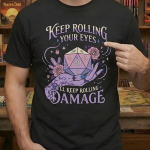 Dungeons Dragons Shirt, Dice Goblin Tee, Pastel Goth RPG, Cottagecore Warlock Apparel