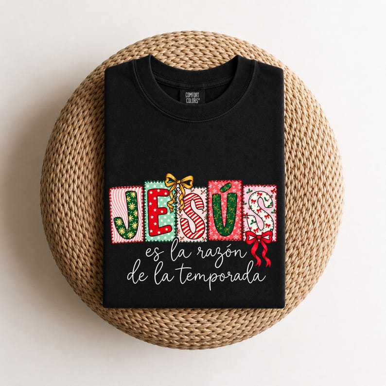 Jesus Es La Razon Shirt, Spanish Christmas Tee, Christian Navidad Shirt ...