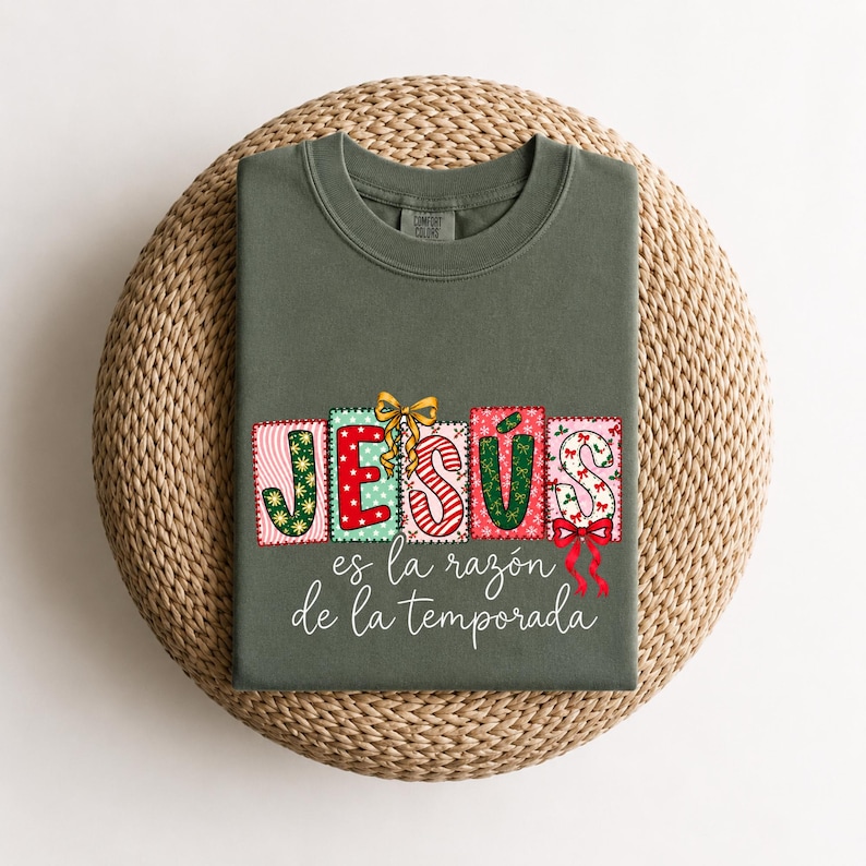 Jesus Es La Razon Shirt, Spanish Christmas Tee, Christian Navidad Shirt ...
