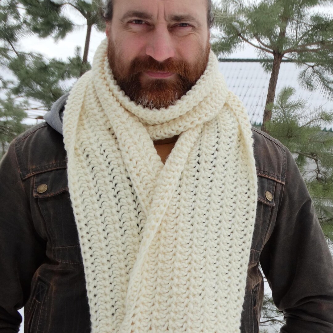 Long Scarf for Mens – Soft Warm Winter Wrap - Etsy