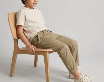 Easy Kids Pants Sewing Pattern | Elastic Waist, Double Pockets (A4 + A0 Print)