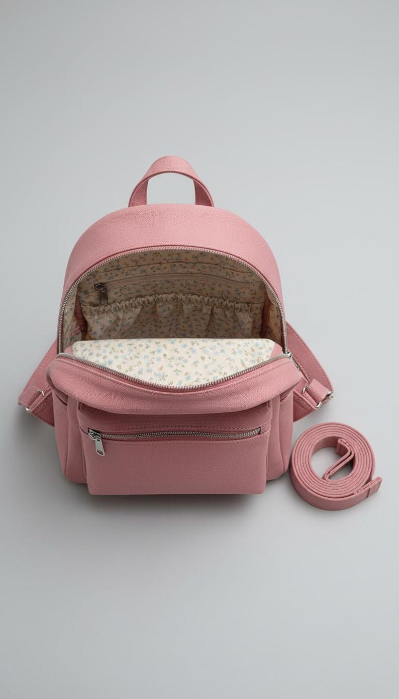 Small Rucksack With Pattern Mini Backpack Sewing Pattern, Cute Small Backpack, Unisex Backpack ...