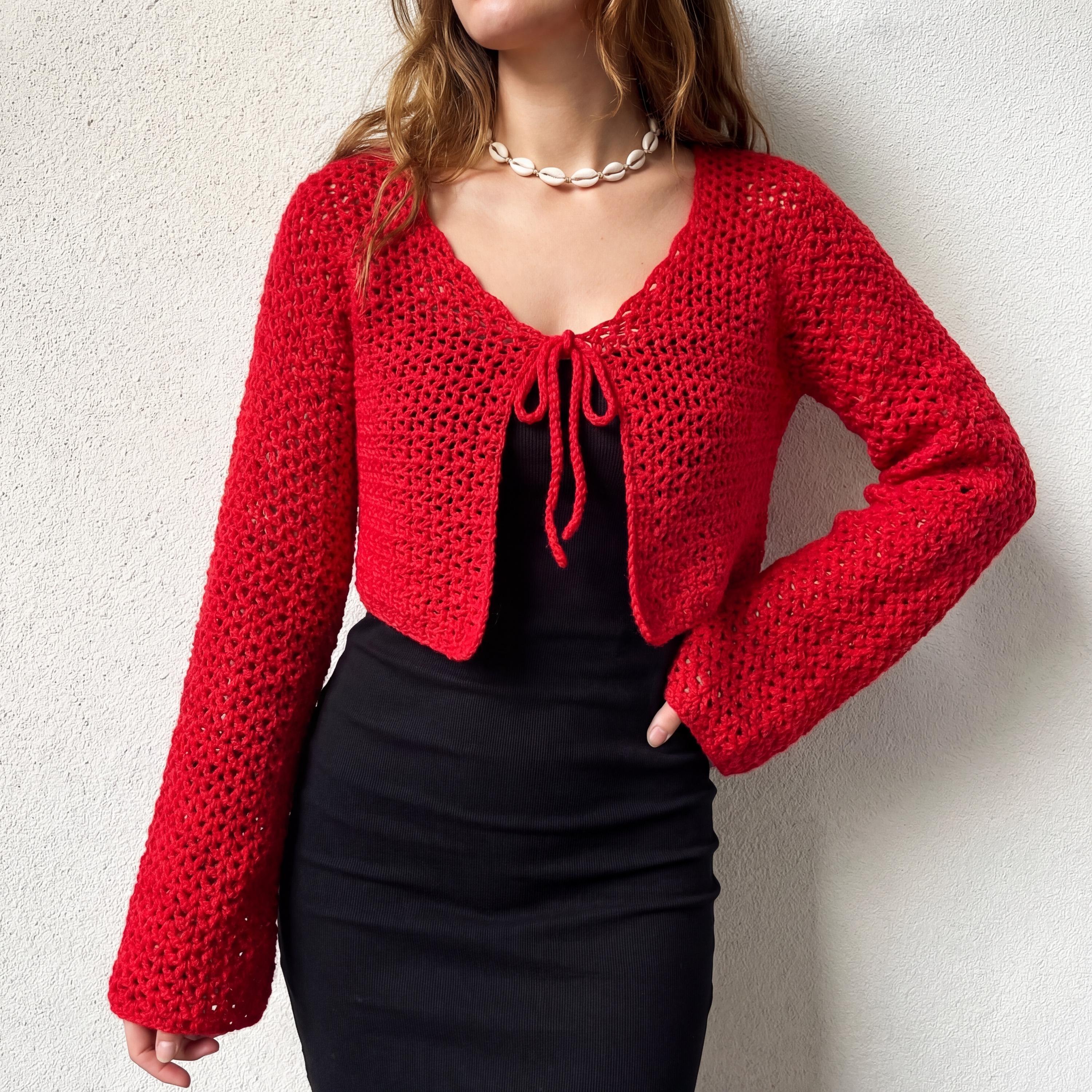 Long Sleeve Cropped Cardigan - Etsy