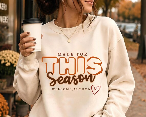 Made for this Season PNG/SVG,Retro Fall Graphic,Cozy season design,sublimation file