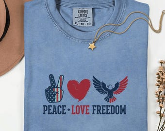 Peace love freedom shirt sweatshirt, Usa 250, patriotic usa flag eagle 4th of july tee, vintage distressed americana independence day gift