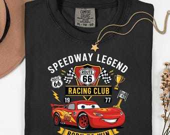 Speedway legend route 66 racing club born to win lightning mcqueen 95 shirt, cars land sweatshirt, piston cup racing tee, radiator springs