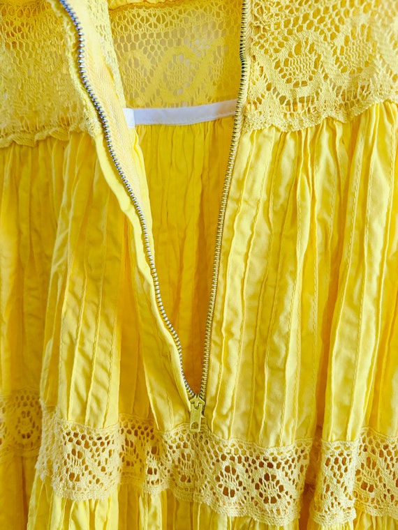 Vintage Vibrant Yellow Vintage Dress - image 8