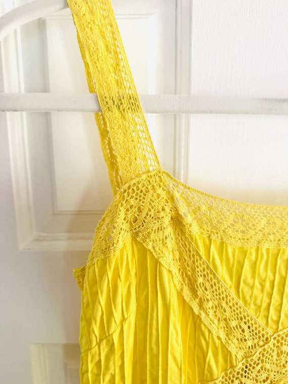 Vintage Vibrant Yellow Vintage Dress - image 6