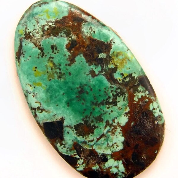 Turquoise Cabochon - Hand Cut Freeform Gemstone Designer Cabochon