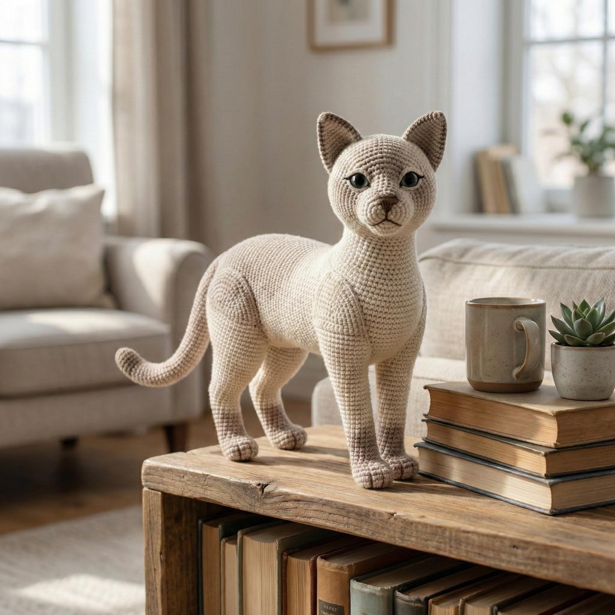 Dousin Realistic Cat Plush doll Made In Japan Calico Cat L 22.9in Dousin Realistic Cat Plush doll Made In Japan Calico Cat L 22.9in