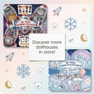 Fairy Dollhouse, Quiet Busybook, Paper Doll Dress Up Kids Activity, Digital Download image 9