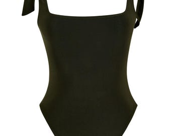 Mita bodysuit zonder rug kakigroen