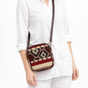 Moroccan Berber Patchwork Handbag, Boho Crossbody Bag