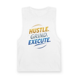 Hustle Grind execete Tanktop | Motivierendes Graffiti Workout Shirt