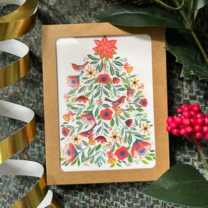 Floral Christmas Tree Card Set image 2